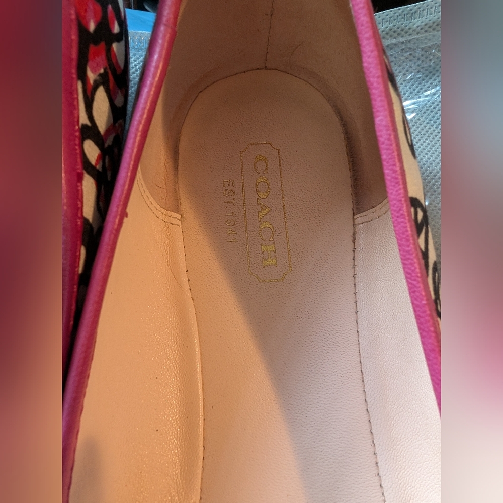 Coach Poppy Adesda Ballet Flats Sz 8B - Picture 6 of 10